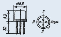 Транзистор 2П304А ОСМ