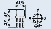 Транзистор 2П307Г (Ni)