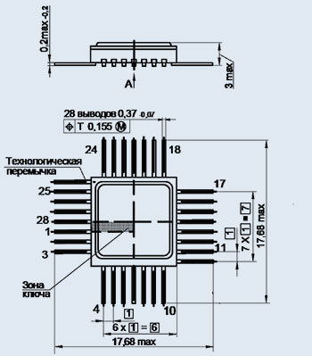 микросхема 564ТМ3 (Ni)
