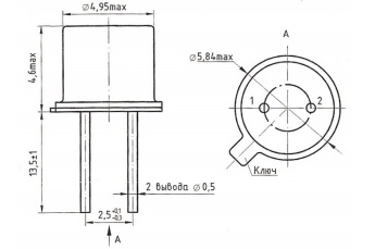 Индикатор полупроводниковый ИПД148Б-Ж
