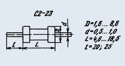 Резисторы С2-23 0,125Вт 100 кОм 5% А-В-В